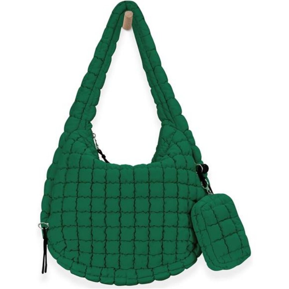 Puffer Tote Bag for Women Large Quilted Puffy Lightweight Carryall Crossbody